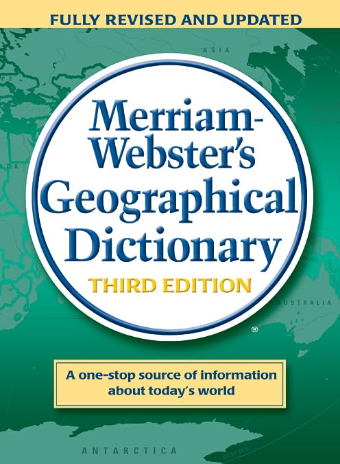 Merriam-Webster's geographical dictionary. Cover