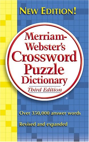 Merriam-Webster's crossword puzzle dictionary. Cover