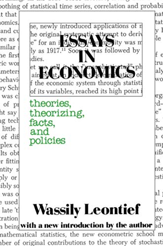 Essays in economics Cover