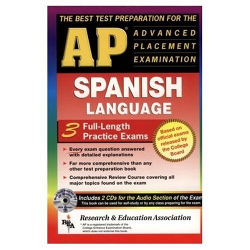 AP Spanish w/ Audio CDs (REA) - The Best Test Prep for the AP Exam (Test Preps) Cover