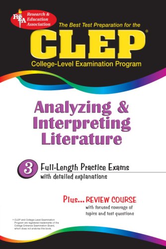 CLEP Analyzing & Interpreting Literature (REA) - The Best Test Prep for the CLEP Cover