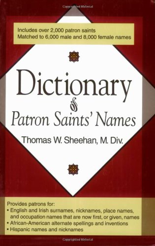 Dictionary of patron saints' names Cover