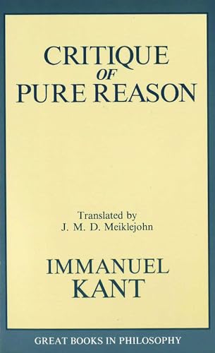 Critique of Pure Reason (Great Books in Philosophy) Cover