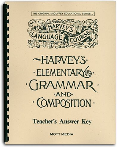 Answer Key for Harvey's Elementary Grammar and Composition Cover