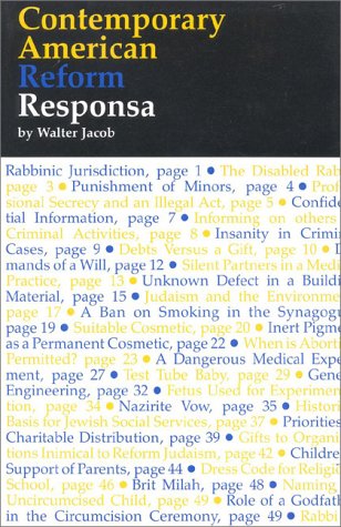 Contemporary American Reform responsa Cover