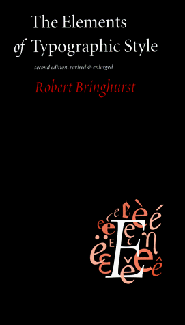 The elements of typographic style Cover
