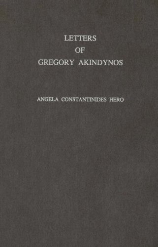 Letters of Gregory Akindynos Cover