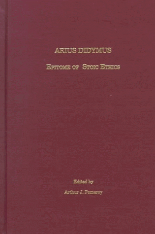 Epitome of Stoic ethics Cover