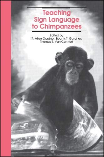 Teaching sign language to chimpanzees Cover