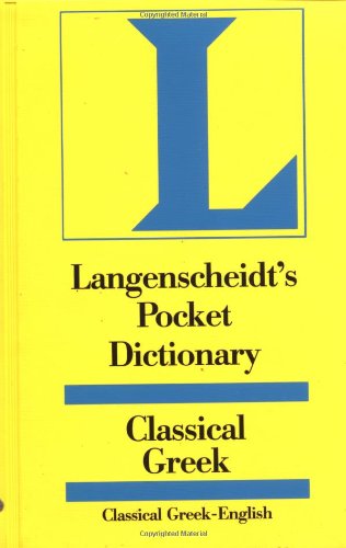 Langenscheidt's Pocket Dictionary Classical Greek (Langenscheidt's Pocket Dictionaries) Cover