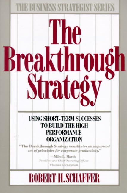The breakthrough strategy Cover