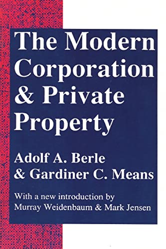 The modern corporation and private property Cover