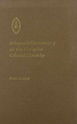 Eriugena's Commentary On The Dionysian Celestial  Hierarchy Cover