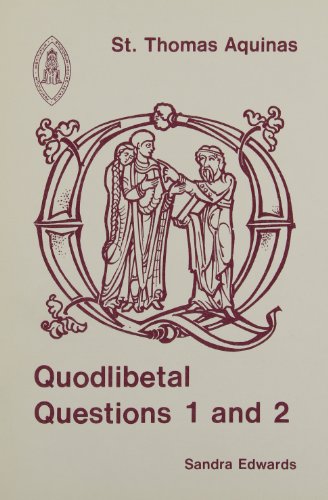 Quodlibetal questions 1 and 2 Cover