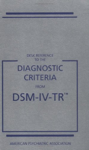 Diagnostic criteria from DSM-IV-TR Cover