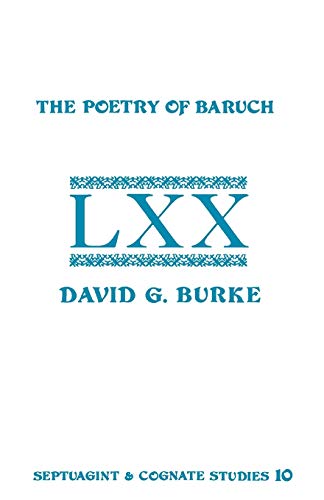 The poetry of Baruch Cover