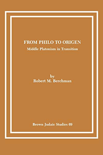 From Philo to Origen Cover