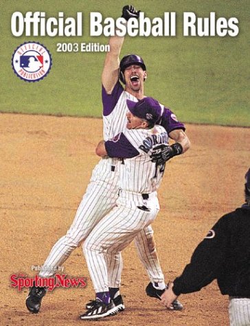 Official Major League Baseball Rules Book Cover