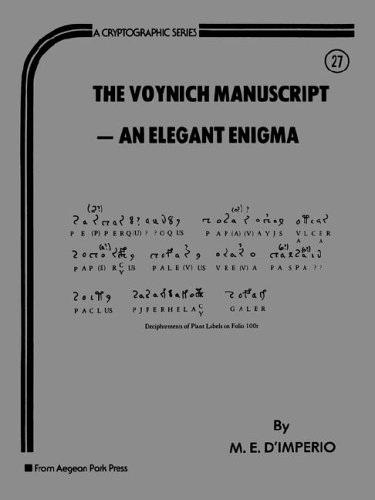 Voynich Manuscript an Elegant Enigma Cover