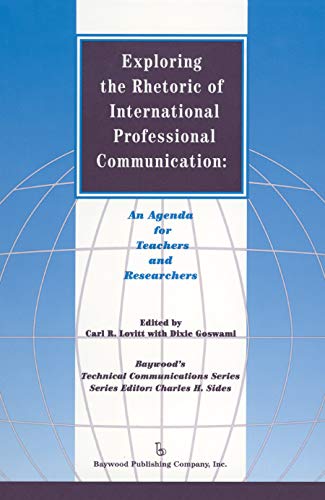 Exploring the rhetoric of international professional communication Cover