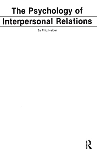 The Psychology of Interpersonal Relations Cover