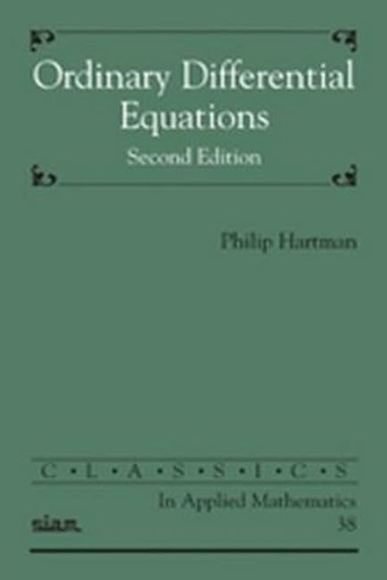 Ordinary Differential Equations (Classics in Applied Mathematics) Cover