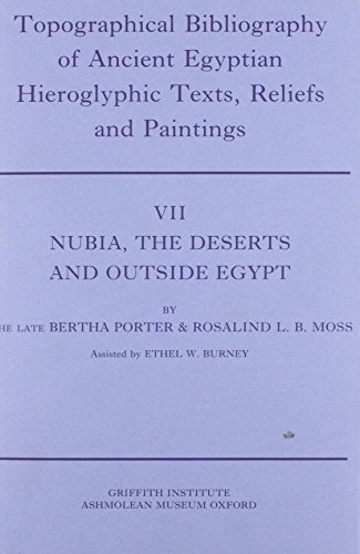 The Topographical Bibliography of Ancient Egyptian Hieroglyphic Texts, Statues, Reliefs and Paintings VII Cover