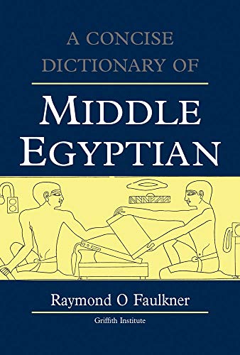 A concise dictionary of Middle Egyptian Cover