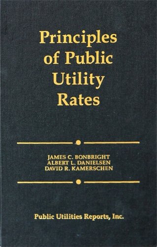 Principles of public utility rates Cover