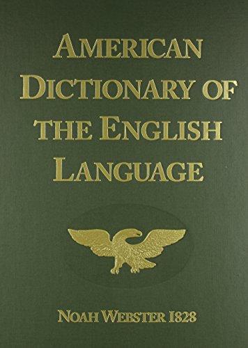 Noah Webster's first edition of an American dictionary of the English language Cover