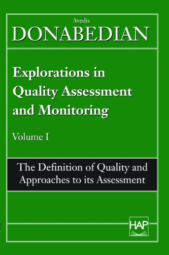 Explorations in quality assessment and monitoring Cover