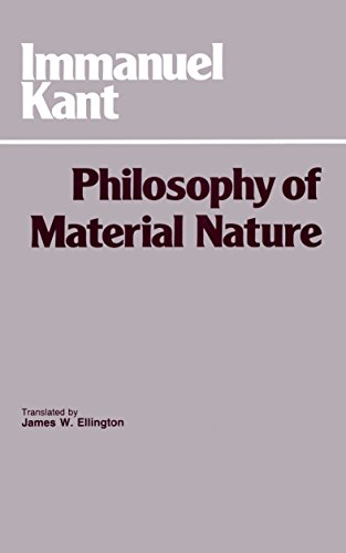The philosophy of material nature. Cover