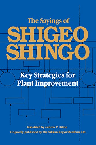 The sayings of Shigeo Shingo Cover