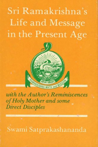 The significance of Sri Ramakrishna's life and message in the present age Cover