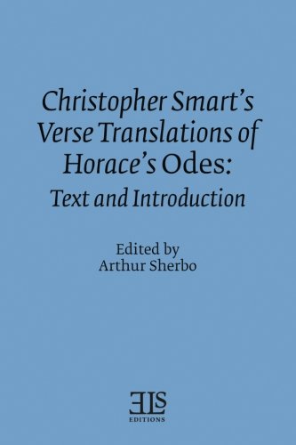 Christopher Smart's verse translation of Horace's Odes Cover