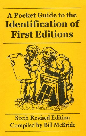 Pocket Guide to the Identification of First Editions Cover