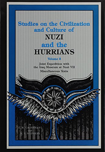 Studies on the civilization and culture of Nuzi and the Hurrians Cover