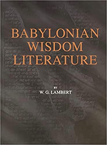 Babylonian Wisdom Literature Cover