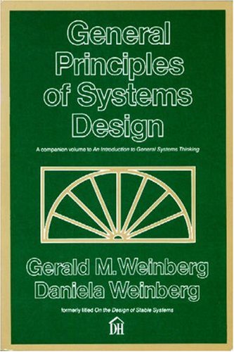 General principles of systems design Cover
