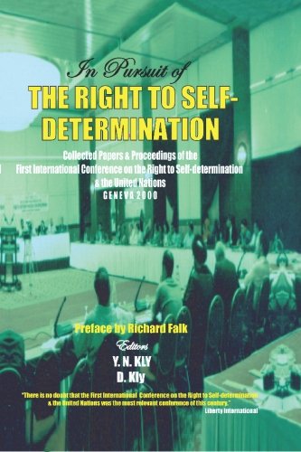 In pursuit of the right to self-determination Cover