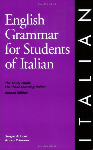 English grammar for students of Italian Cover