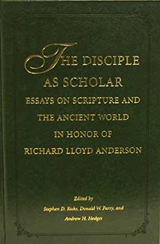 The Disciple As Scholar Cover