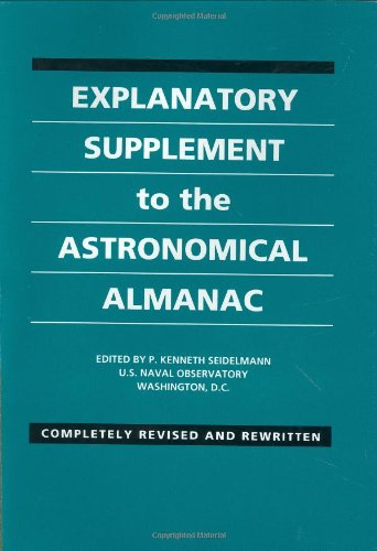 Explanatory supplement to the Astronomical almanac Cover