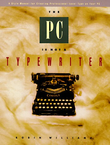 The PC is not a typewriter Cover