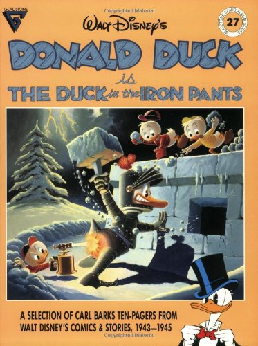 Walt Disney's Donald Duck is the duck in the iron pants. Cover