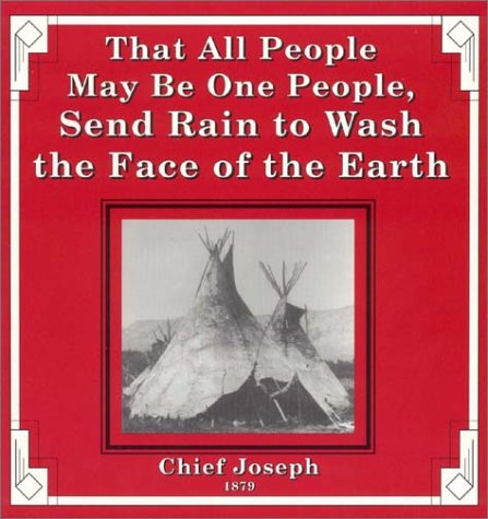 That all people may be one people, send rain to wash the face of the earth Cover