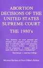 Abortion decisions of the United States Supreme Court Cover