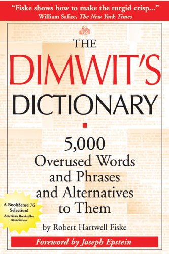 The dimwit's dictionary Cover