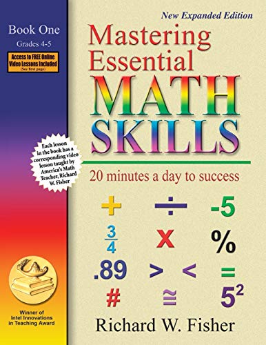 Mastering Essential Math Skills: 20 Minutes a Day to Success, Book 1 Cover