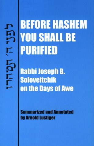 Before Hashem you shall be purified Cover
